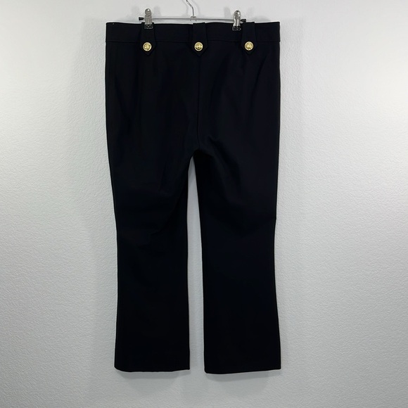 Derek Lam 10 Crosby Robertson‎ Crop Flare Pants Black size 16 - Picture 5 of 10